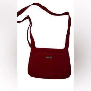 Vera Bradley | Quilted Red Crossbody Bag with Adjustable Strap